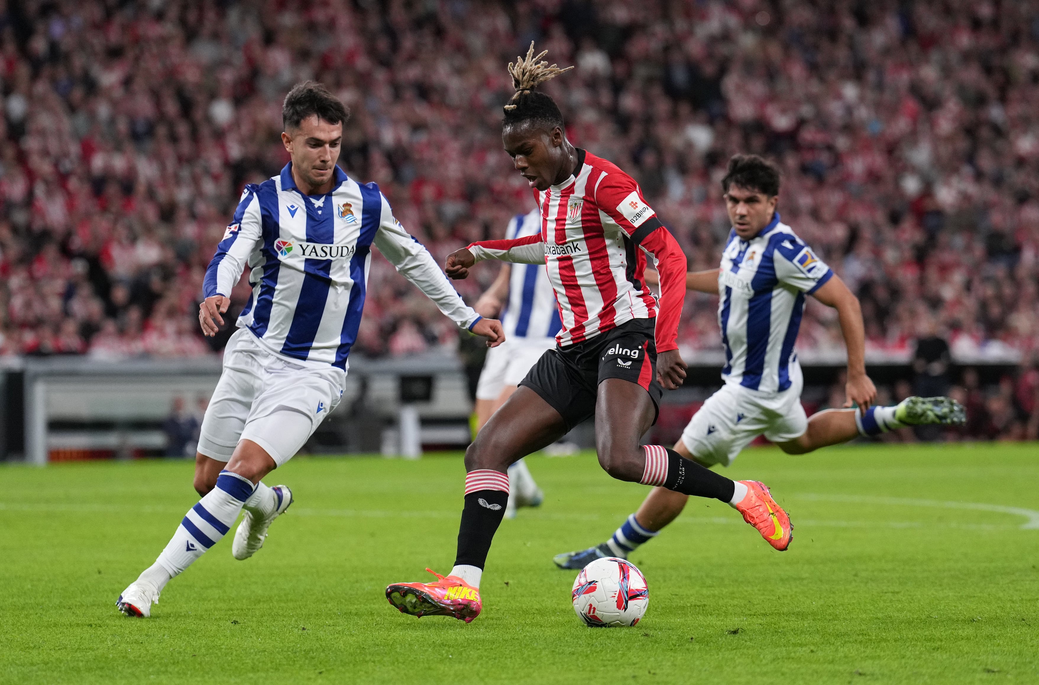 Nico Williams in action for Athletic Club