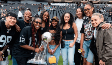 SPOTTED: 3x Champ A'ja Wilson and Co. Mark Their Presence As Raiders Take On Tennessee Titans in Week 6