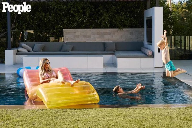 We are the Rhoads Christina Haack and her sons Brayden, 10, left, and Hudson, 6, at home in Newport Beach, Calif.