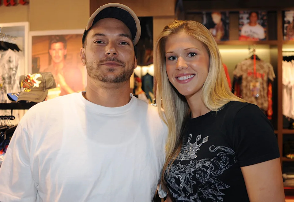 BRISBANE, AUSTRALIA - NOVEMBER 26:  Kevin Federline, ex-husband of Britney Spears, makes an instore appearance with girlfriend Victoria Prince at  Ed Hardy Edward Street on November 26, 2009 in Brisbane, Australia.  (Photo by David Hardenberg/Getty Images)