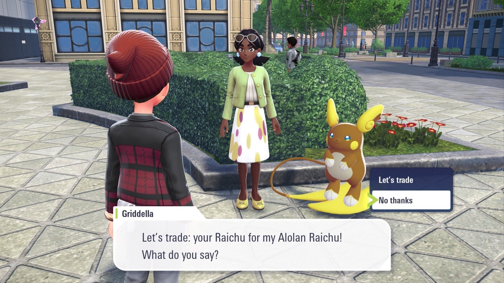 Griddela asks to trade Raichus.
