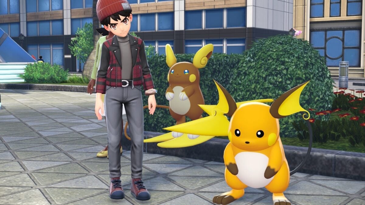 Shep looking less than thrilled that Alolan Raichu is here.