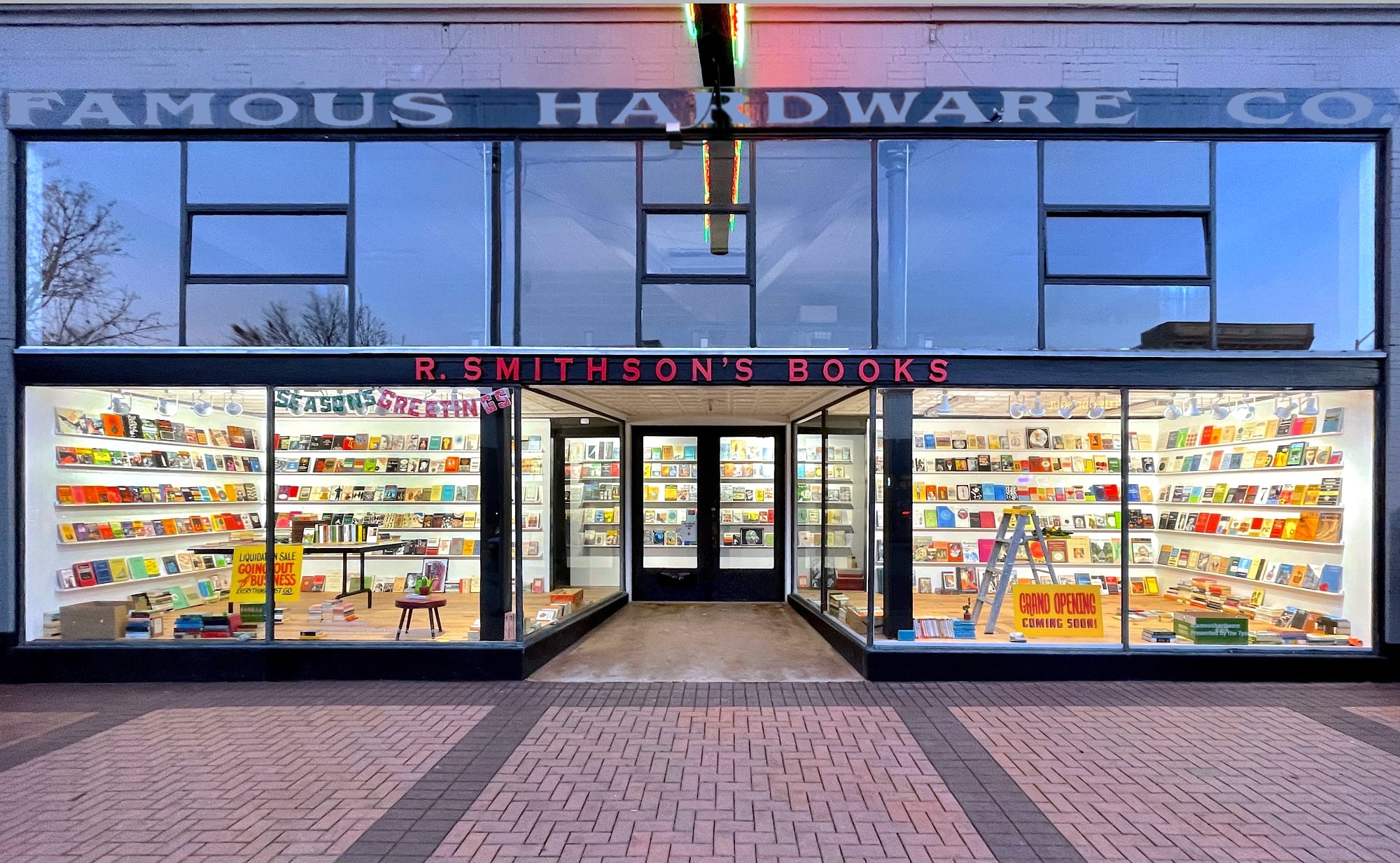 an installation called R Smithson's Books by Conrad Bakker