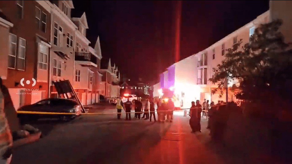 Ten people were hospitalized when a balcony collapsed near the University of Cincinnati's campus on Friday night.