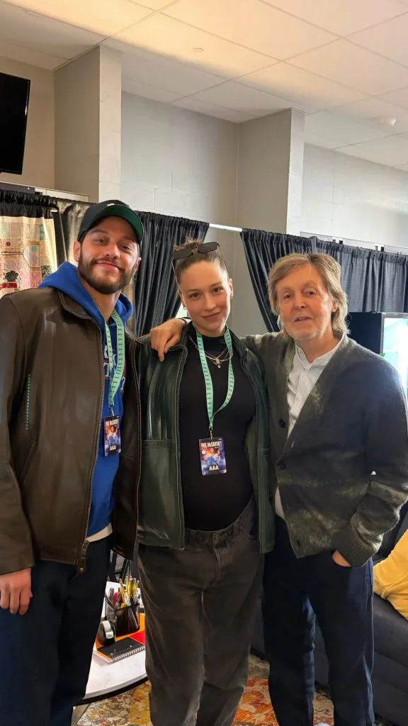 Davidson also arranged for the couple to meet McCartney backstage. Elsie Hewitt/Instagram