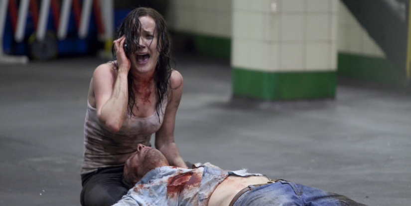 Bel Deliá crying in The Tunnel