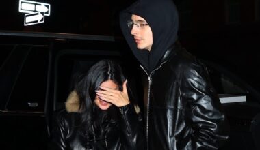 Kylie Jenner and Timothée Chalamet Match Leather Outfits in NYC