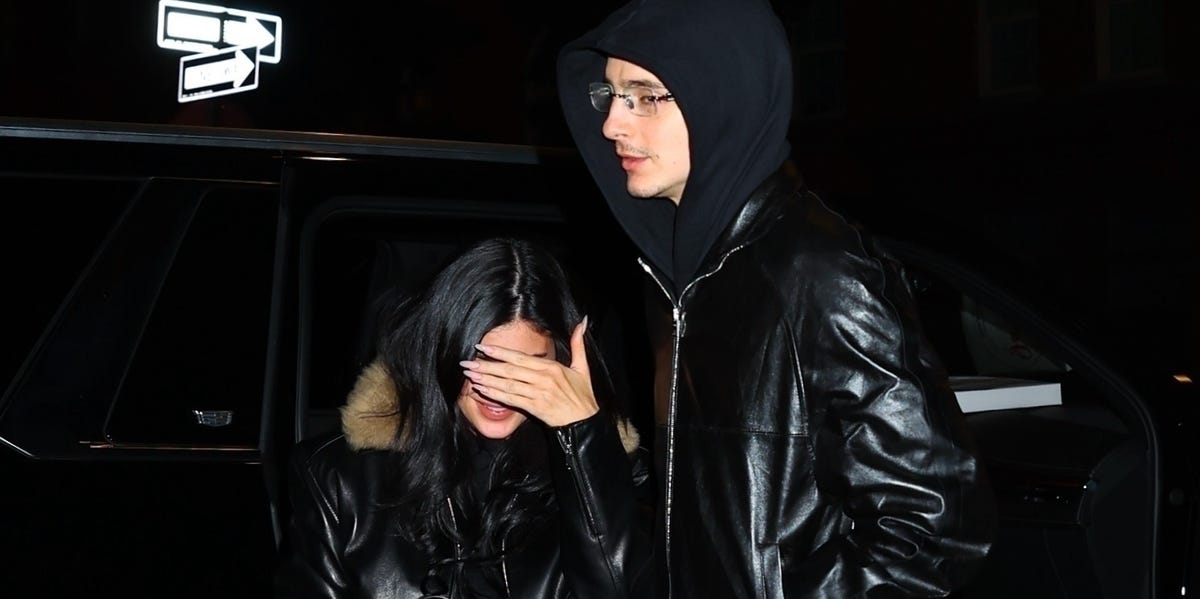 Kylie Jenner and Timothée Chalamet Match Leather Outfits in NYC