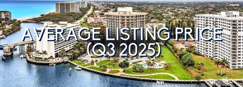 boca average listing price q3 2025