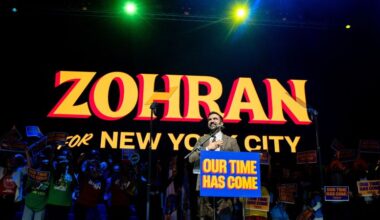 Zohran Mamdani, at a raucous rally, argues he’s leading a movement beyond the NYC mayor’s race