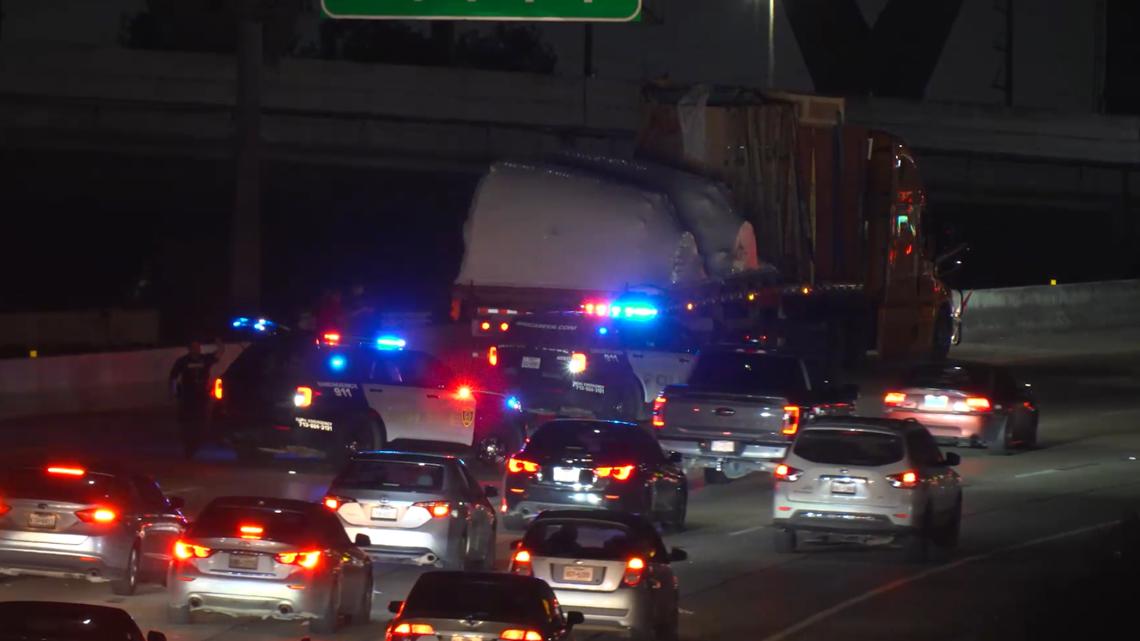 Traffic Alert: Semi-truck strikes Houston Avenue bridge on I-10 Freeway