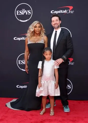 Getty Images Alexis Olympia Ohanian Jr., Serena Williams and Alexis Ohanian attend the 2024 ESPY Awards