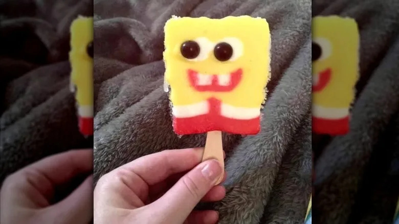 Spongebob popsicle with gumball eyes