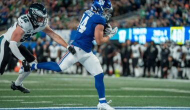 Giants-Eagles takeaways: New York stuns Philadelphia behind Cam Skattebo’s 3 TDs