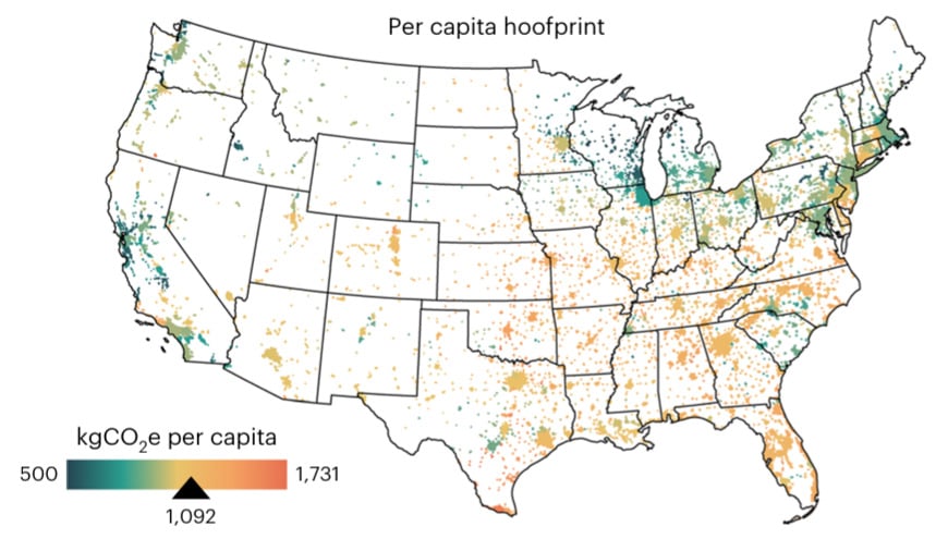 Carbon Hoofprint Map