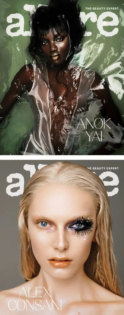 Allure October 2025 : Anok Yai & Alex Consani by Zhong Lin