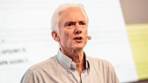 Getty Images Jerry Kaplan speaking at an event