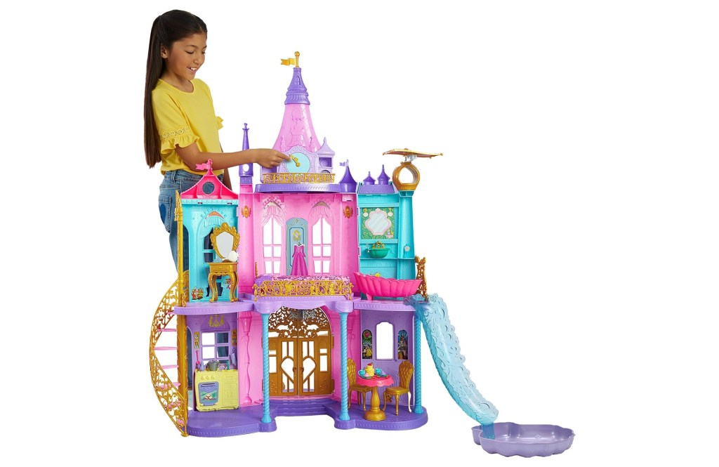 Mattel Disney Princess Toys, Ultimate Castle 4 Ft Tall with Lights & Sounds, 3 Levels, 10 Play Areas and 25+ Furniture & Pieces, Inspired by Disney...