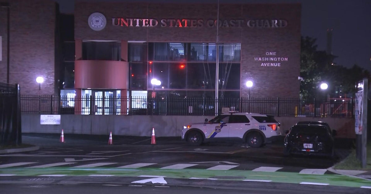 Man drives through Philadelphia Coast Guard security gate, hits officer with surveillance camera, police say