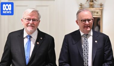 Anthony Albanese dismisses lingering questions about relationship between Donald Trump and Kevin Rudd