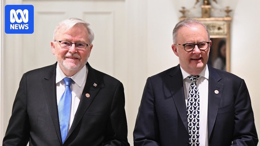 Anthony Albanese dismisses lingering questions about relationship between Donald Trump and Kevin Rudd