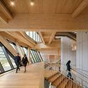 David Rubenstein Treehouse - Harvard University / Studio Gang - Interior Photography, Stairs, Wood, Beam