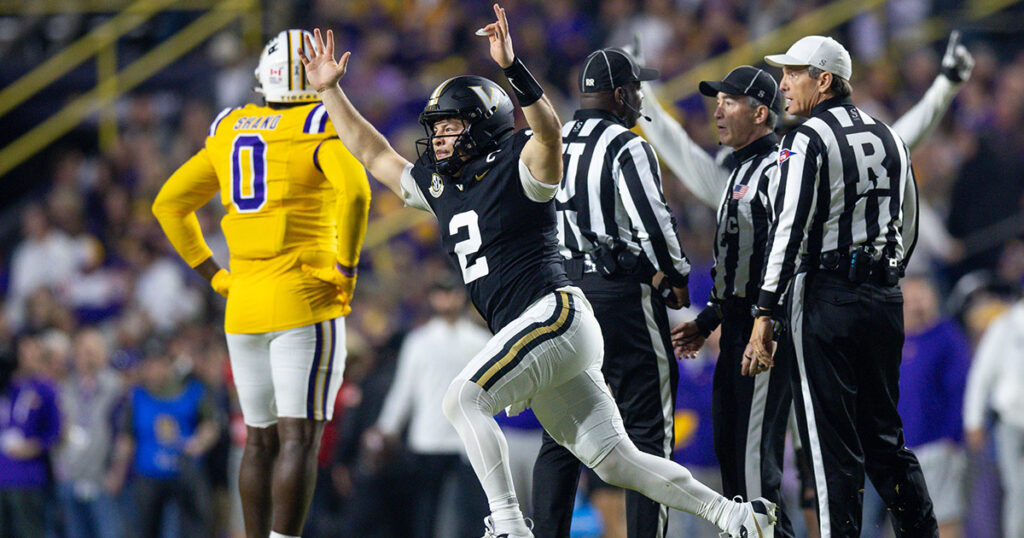 Vanderbilt QB Diego Pavia vs. LSU in 2024