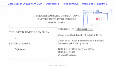 Read the Indictment of Letitia James