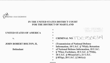 Read the Indictment of John R. Bolton