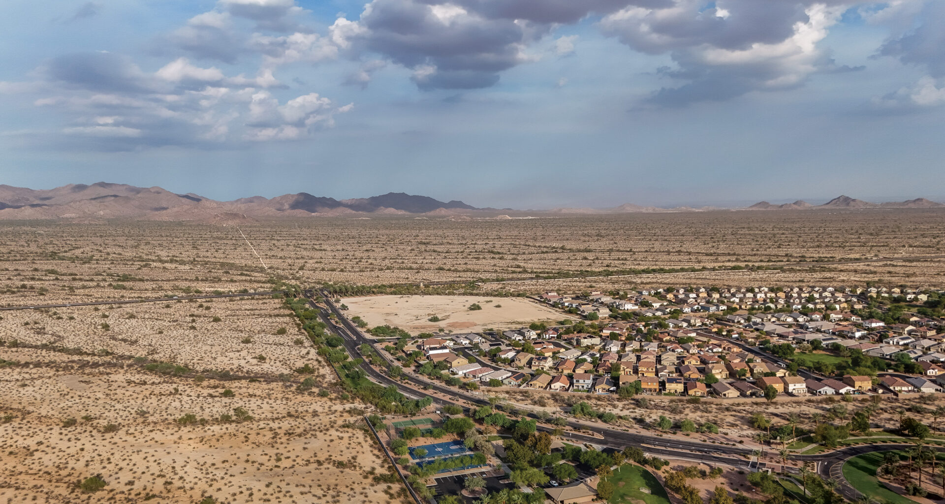 The dried-out subdivisions of Phoenix