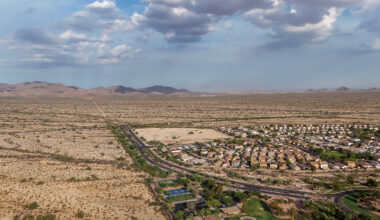 The dried-out subdivisions of Phoenix