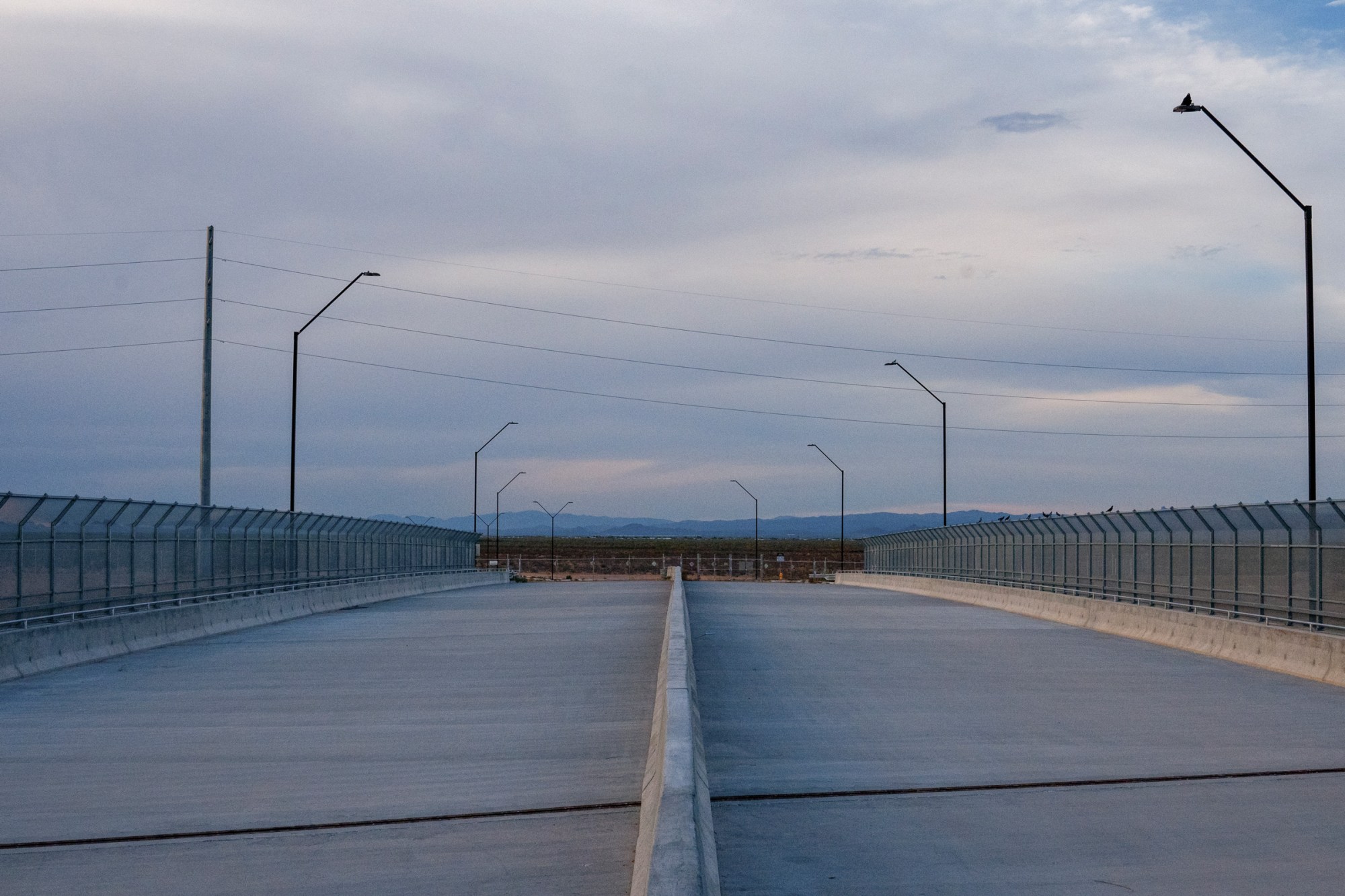 Locals call this bridge over the Central Arizona Project canal in Buckeye, Arizona, the "Bridge to Nowhere."