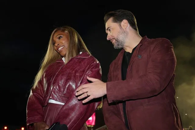 Getty Images Alexis Ohanian and Serena Williams arrive prior to ATHLOS NYC25 on October 10