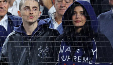 Timothée Chalamet and Kylie Jenner Step Out at Yankees Game 1 Day After the Actor Revealed New Shaved Head