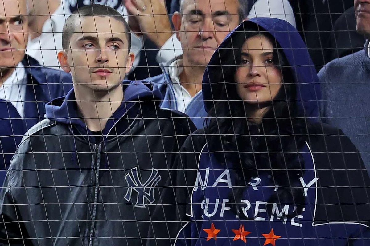 Timothée Chalamet and Kylie Jenner Step Out at Yankees Game 1 Day After the Actor Revealed New Shaved Head