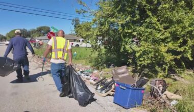 Crews begin cleanup in Houston's 'district of dirt'