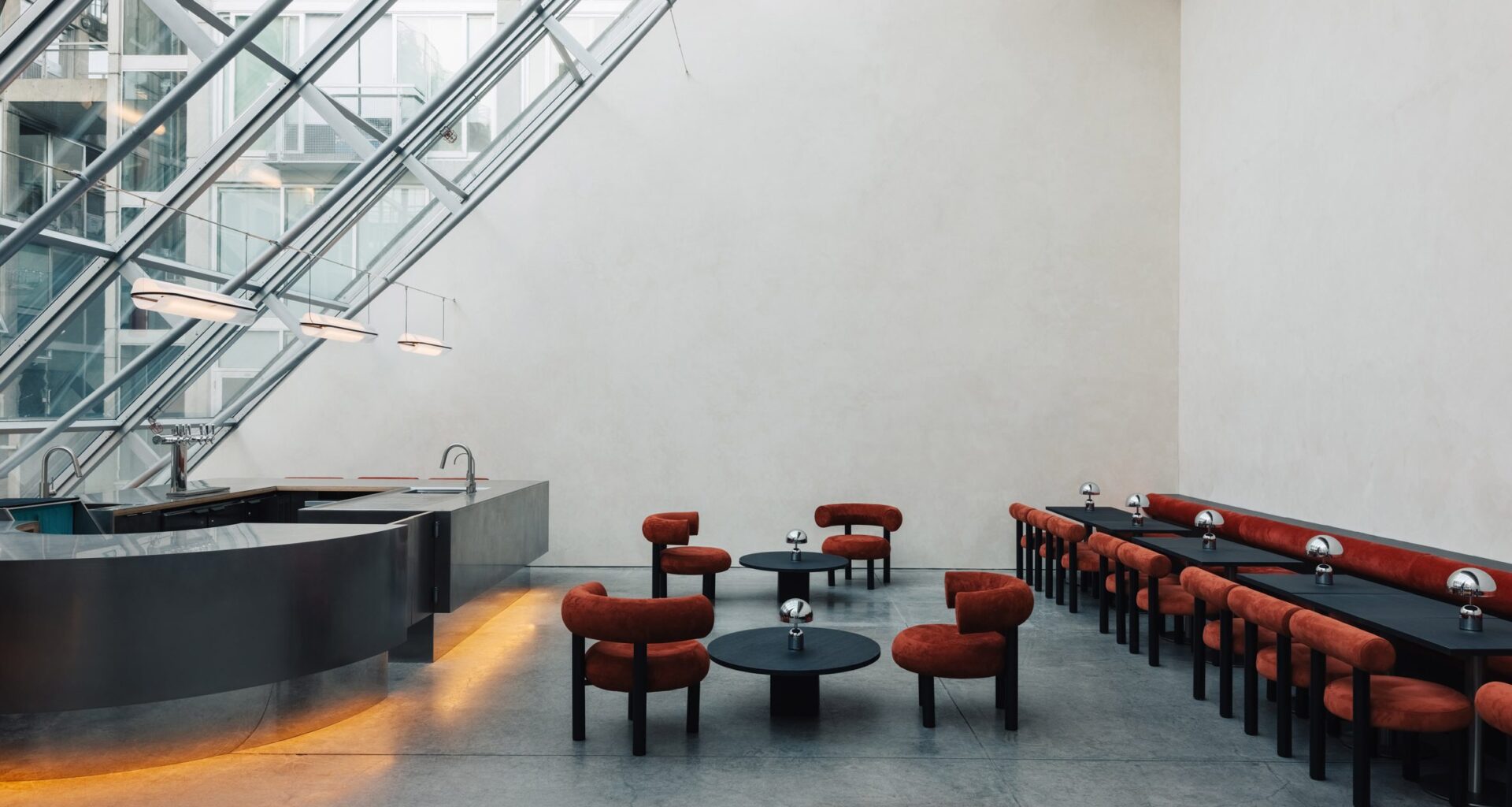 SML Studio Architecture creates cafe inside Vancouver's Waterfall Building