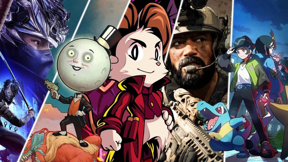 Fall game releases appear in a collage.