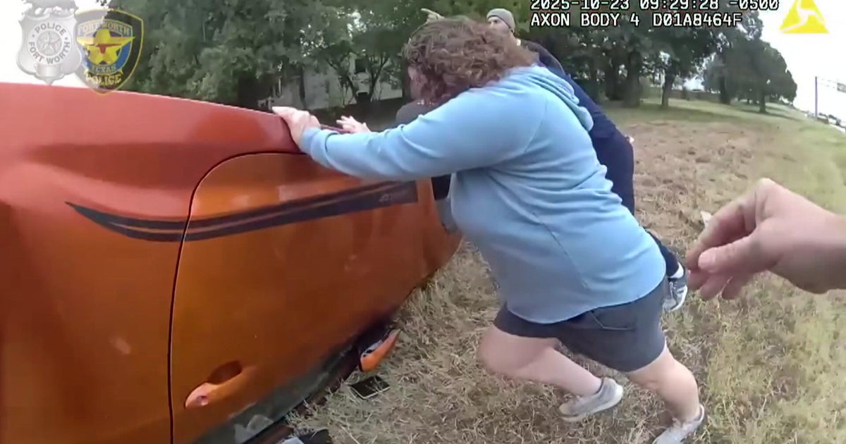 Dramatic video shows Fort Worth officers and bystanders lifting SUV to rescue baby trapped underneath after crash