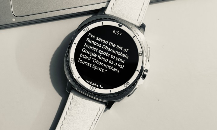 Running Google’s Gemini on the Samsung Galaxy Watch 8 Classic.