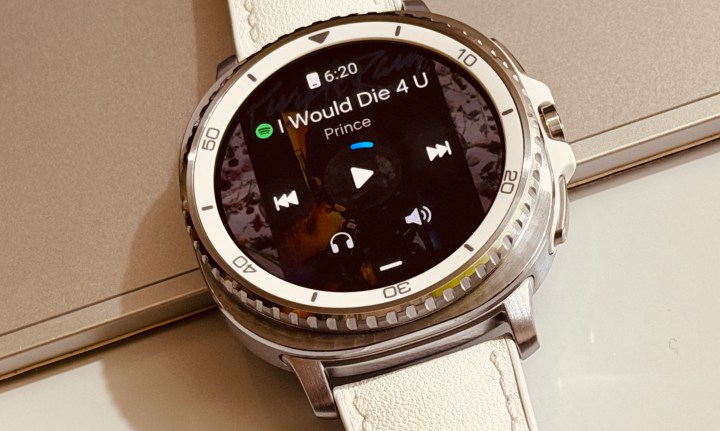 Spotify with Gemini on Samsung’s Galaxy Watch 8 Classic.