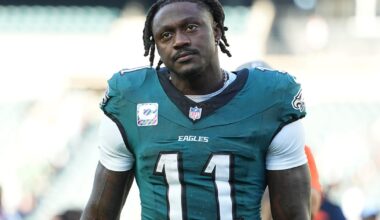 A.J. Brown, Cam Jurgens ruled out of Philadelphia Eagles rematch vs. New York Giants