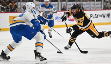 Penguins/Blues Recap: Stars shine bright in 6-3 Pens win