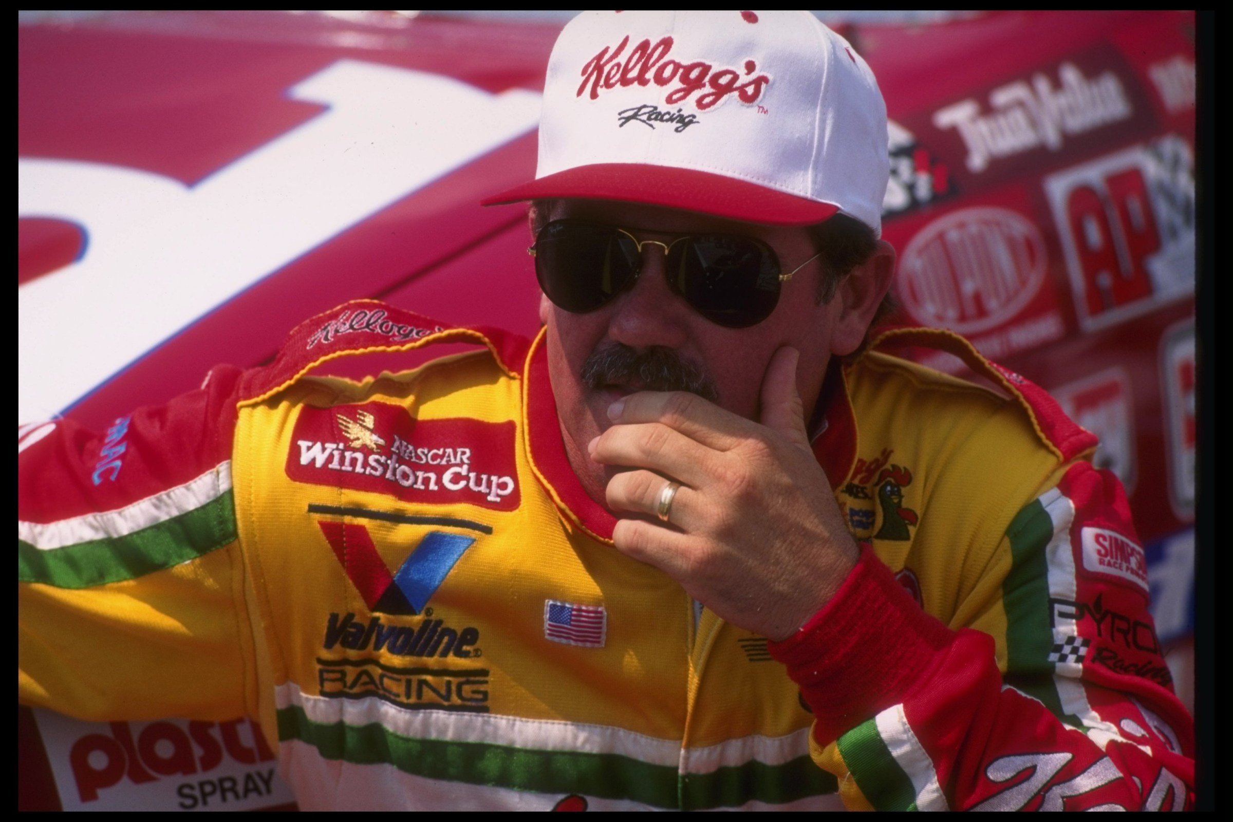 4 Aug 1995: Terry Labonte looks on during practice for the NASCAR Brickyard 400 at Indianapolis Motor Speedway in Speedway, Indiana. Mandatory Credit: J.D. Cuban /Allsport