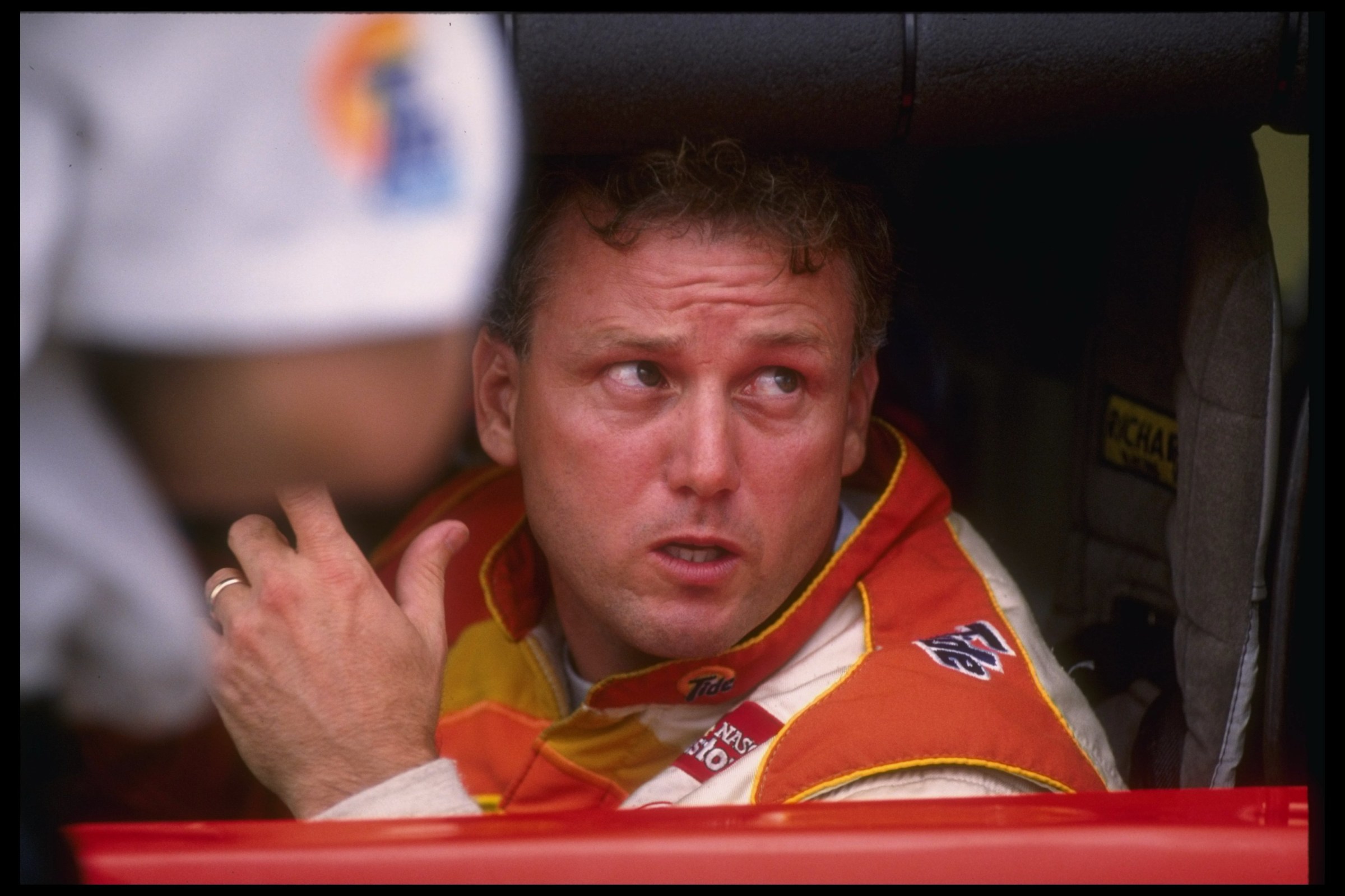 21 Jul 1995: Ricky Rudd looks on during the qualifying heats for the NASCAR Diehard 500 at Talladega Superspeedway in Talladega, Alabama. Mandatory Credit: Jamie Squire /Allsport