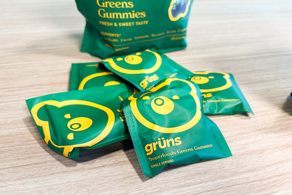 Gruns Gummies as best greens powder