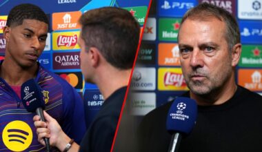 Hansi Flick's subtle Marcus Rashford verdict after Barcelona vs PSG as Rio Ferdinand immediately reacts to Man Utd star