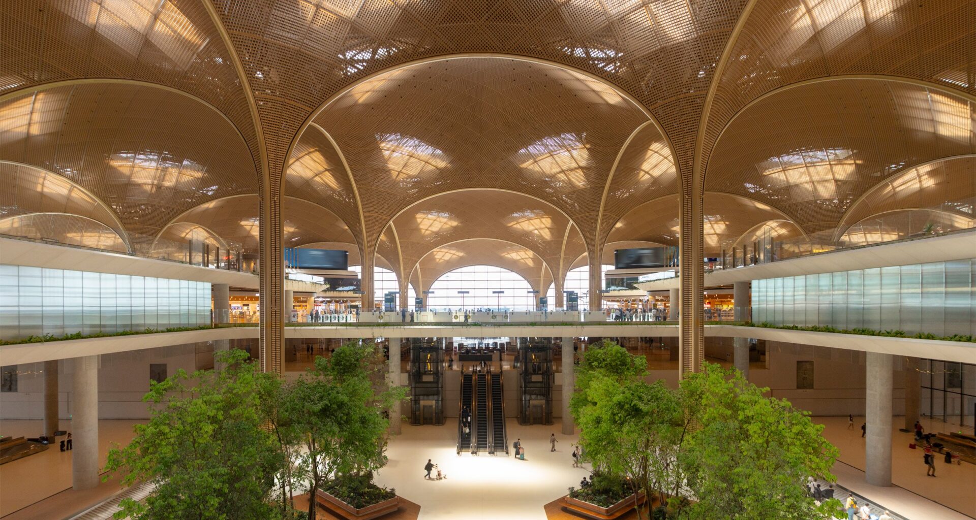 Foster + Partners tops Cambodian airport with latticed canopy