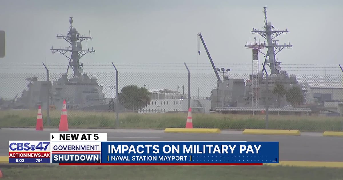Looming shutdown stands to impact thousands of Northeast Florida military service members – 104.5 WOKV