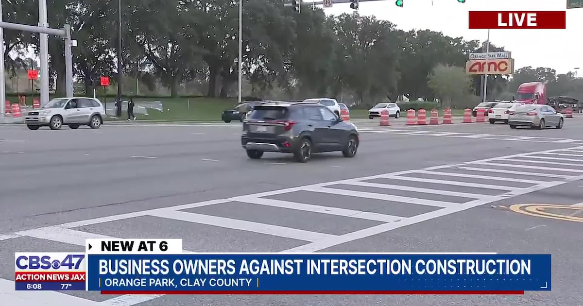 Orange Park business owners oppose major intersection redesign